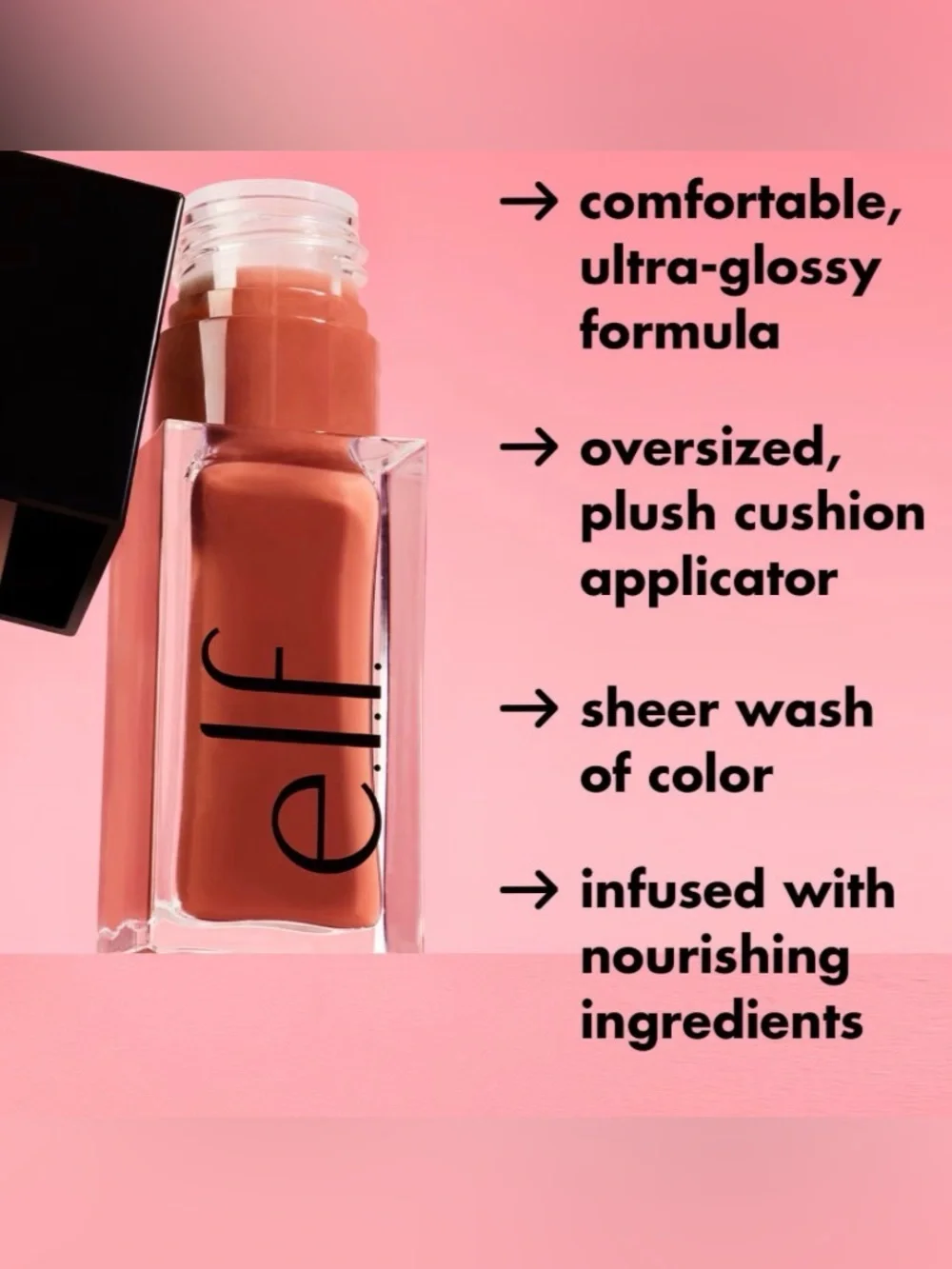 NIB-e.l.f. Glow Reviver Lip Oil - It’s Giving Guava Color